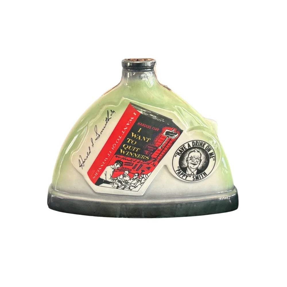 Vintage 1969 Jim Beam Harolds Club Reno Decanter Regal Western Wagon‎ Bottle